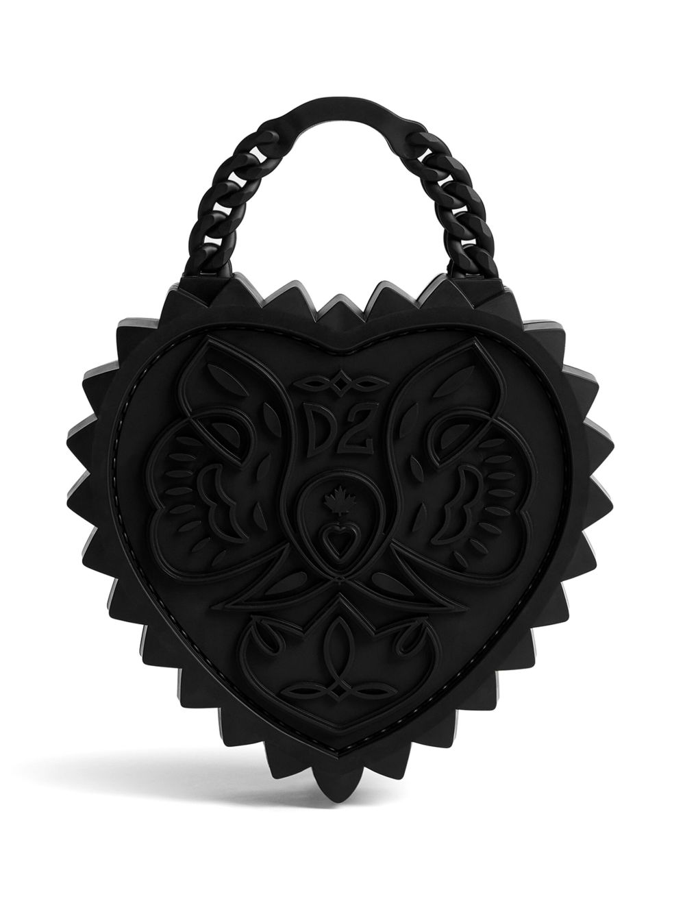DSQUARED2 Open Your Heart 托特包 - 黑色