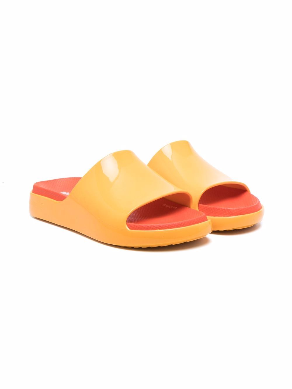 Mini Melissa 套穿式单环带凉鞋 - 橘色