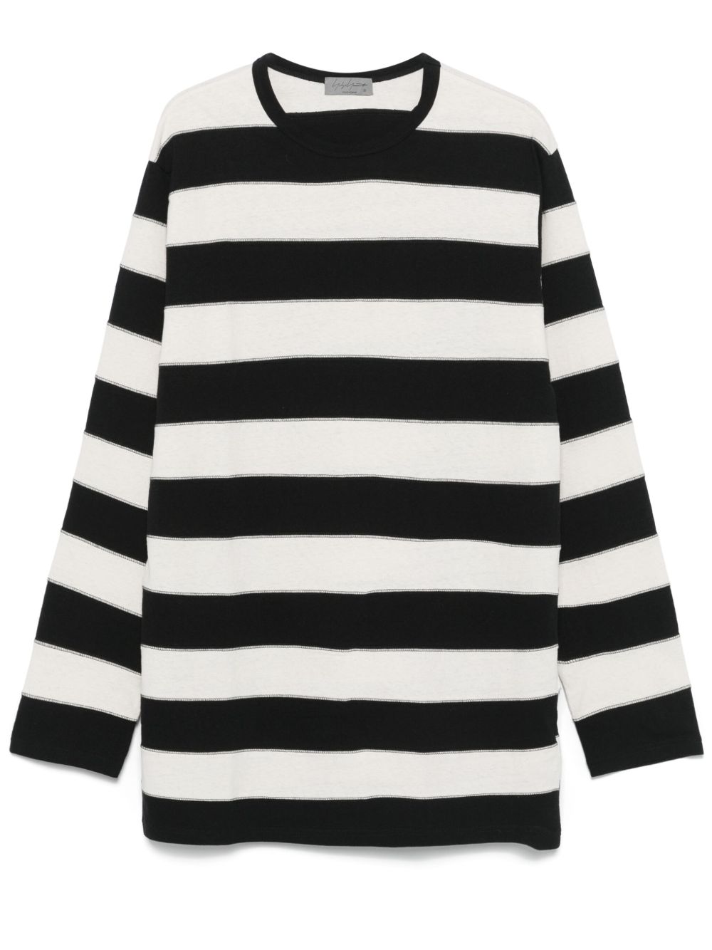 Yohji Yamamoto 条纹长袖T恤 - 中性色