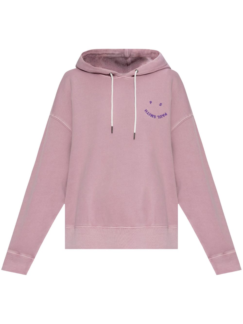 PS Paul Smith logo刺绣棉连帽衫 - 粉色