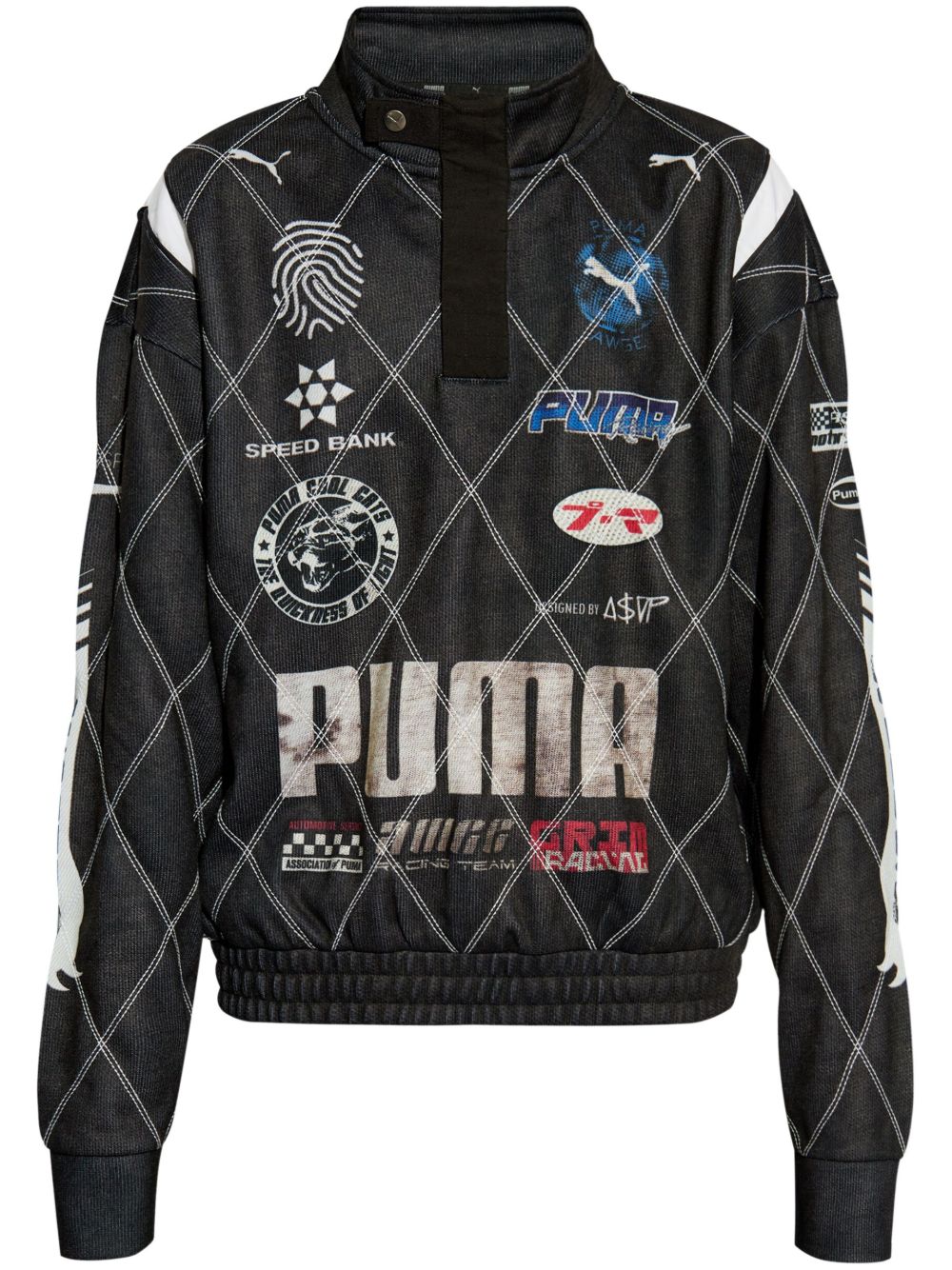 PUMA x A$AP Rocky 仿旧卫衣 - 黑色