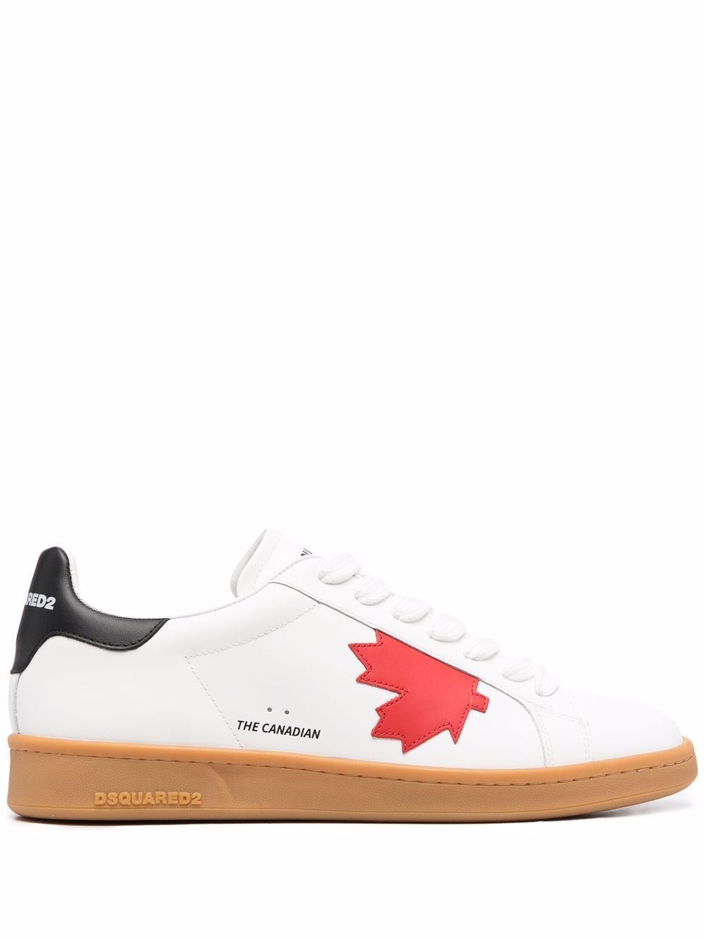 DSQUARED2 D2次方 logo印花低帮运动鞋 - 白色