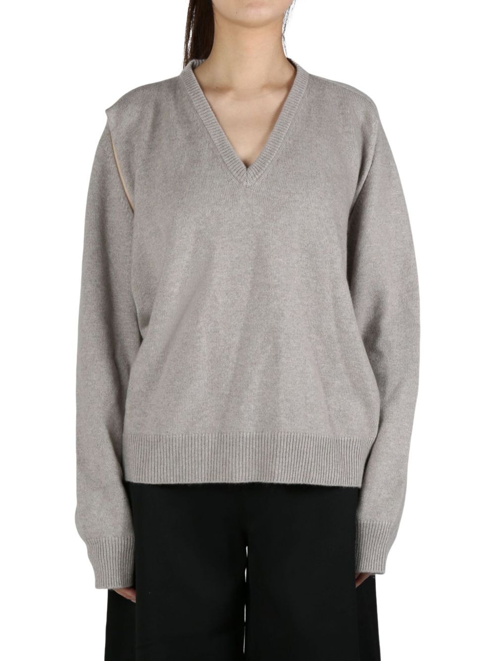 MERYLL ROGGE V-neck sweater - 灰色