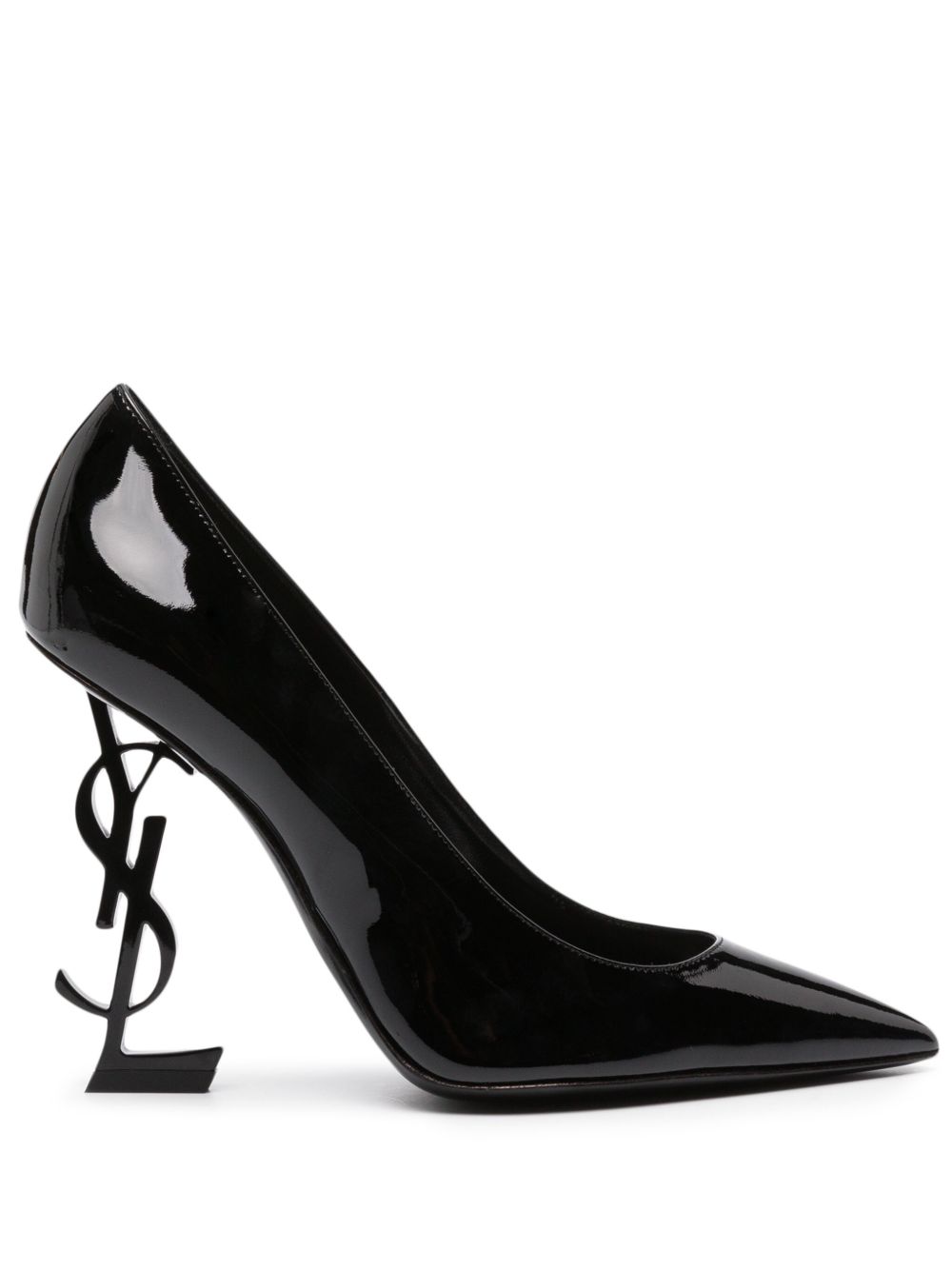 Saint Laurent Opyum 漆皮高跟鞋 - 黑色