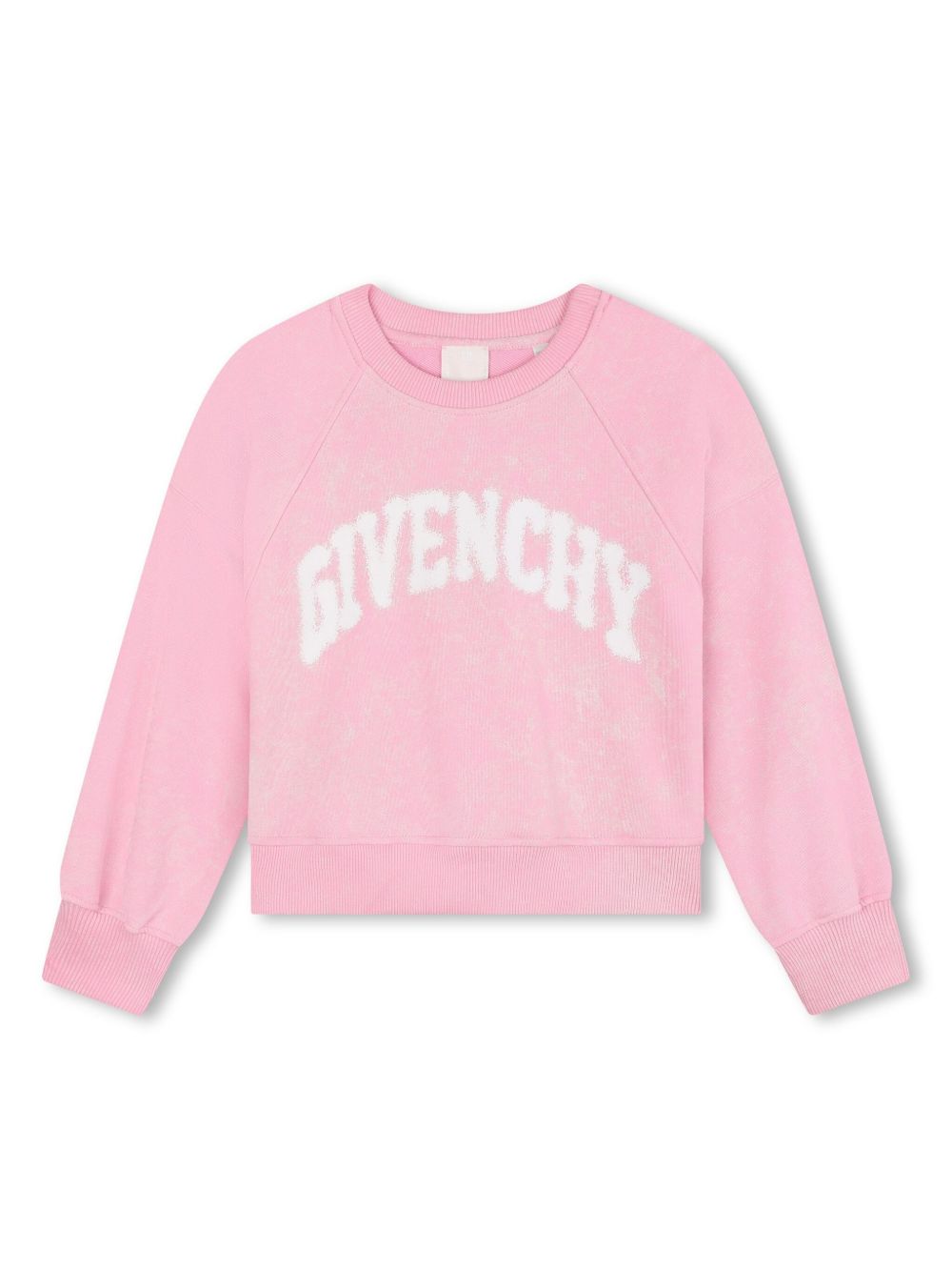 Givenchy Kids logo印花棉卫衣 - 粉色