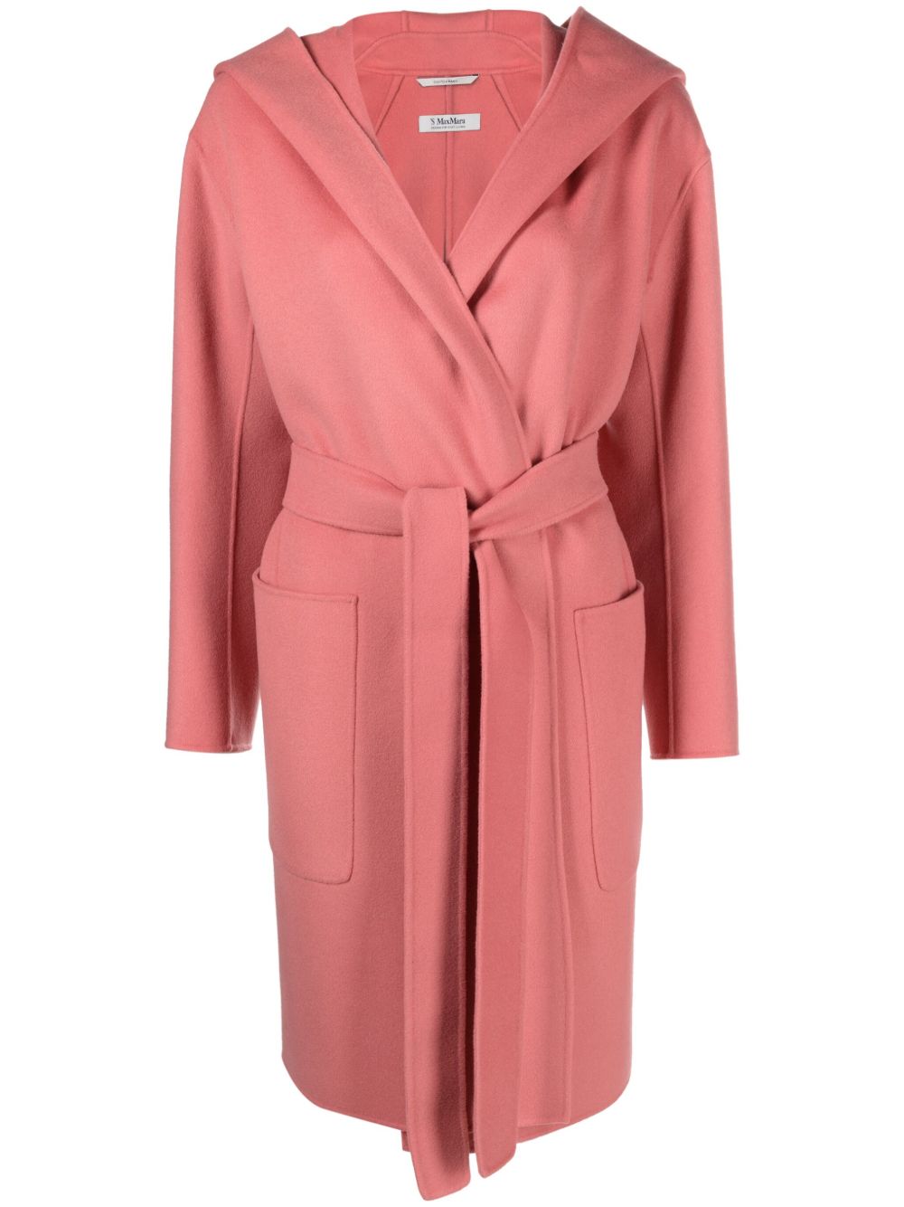 'S Max Mara Priscilla 束腰连帽外套 - 粉色