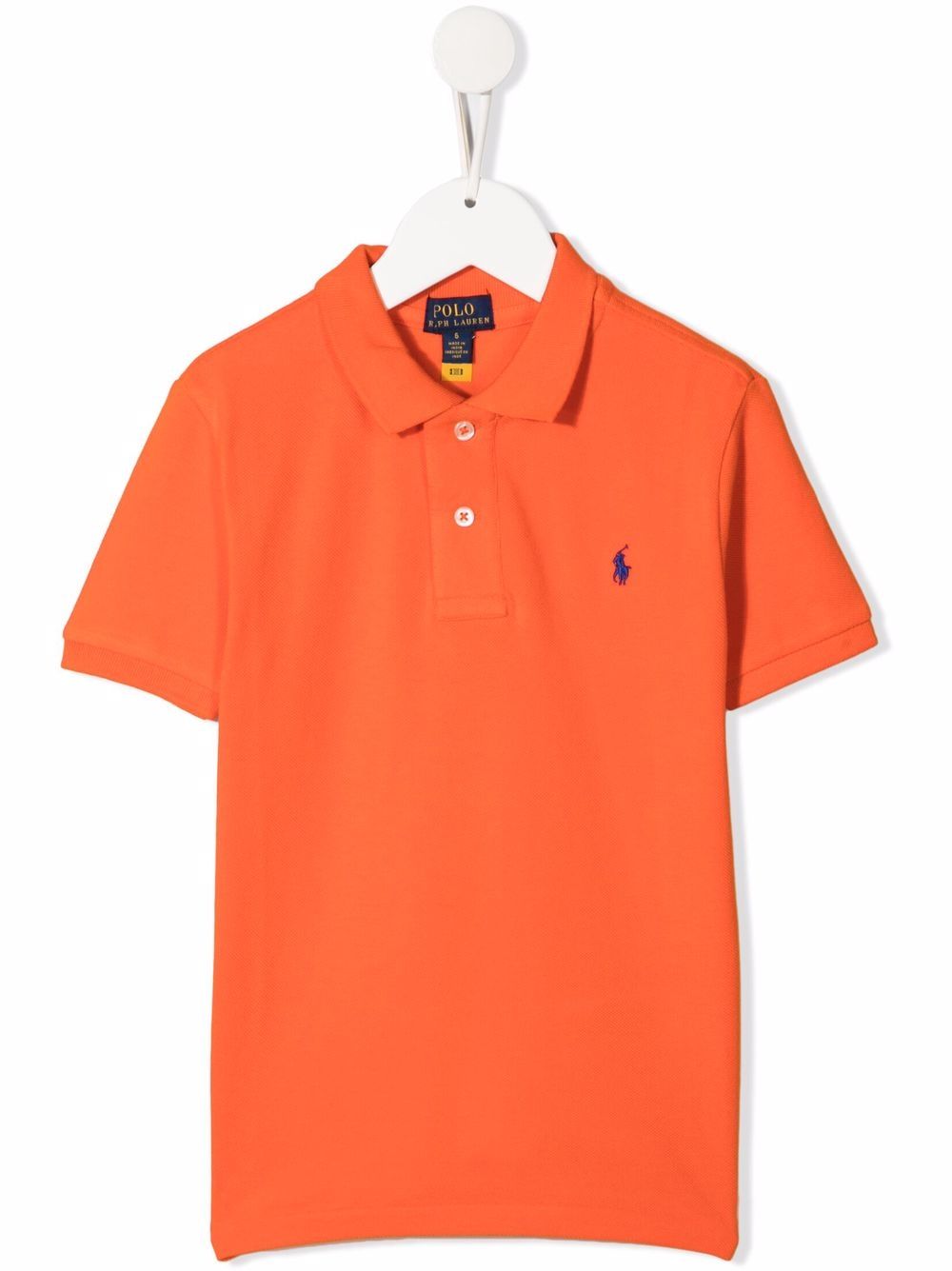 POLO RALPH LAUREN KIDS logo刺绣polo衫 - 橘色