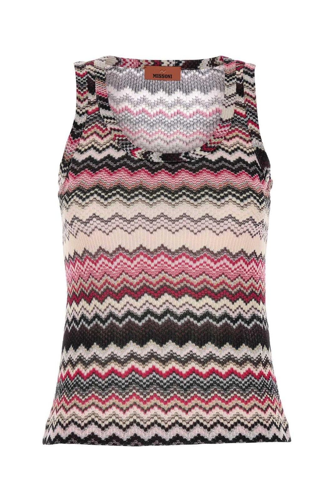 Missoni Zigzag Sleeveless Knitted Top