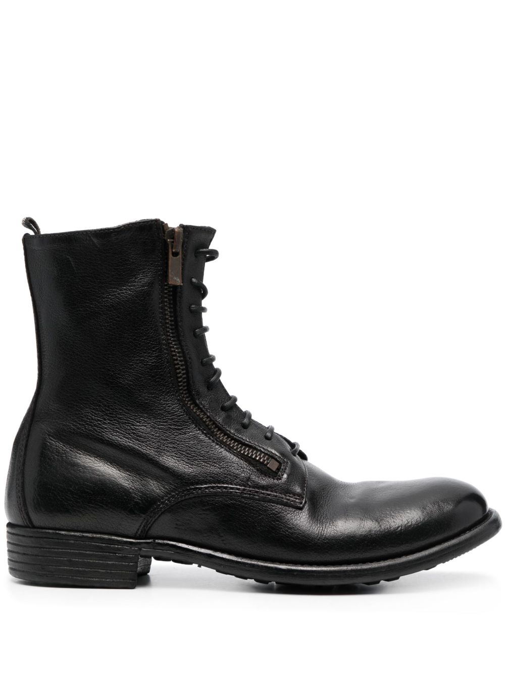 Officine Creative Lexikon 149 皮质短靴 - 黑色