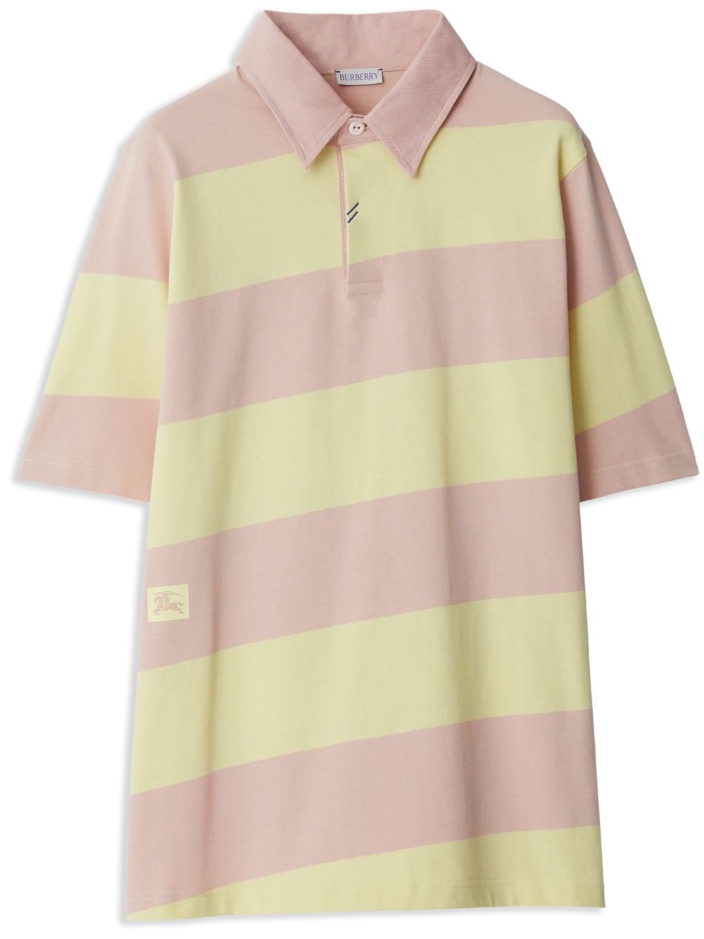 Burberry 条纹棉polo衫 - 中性色
