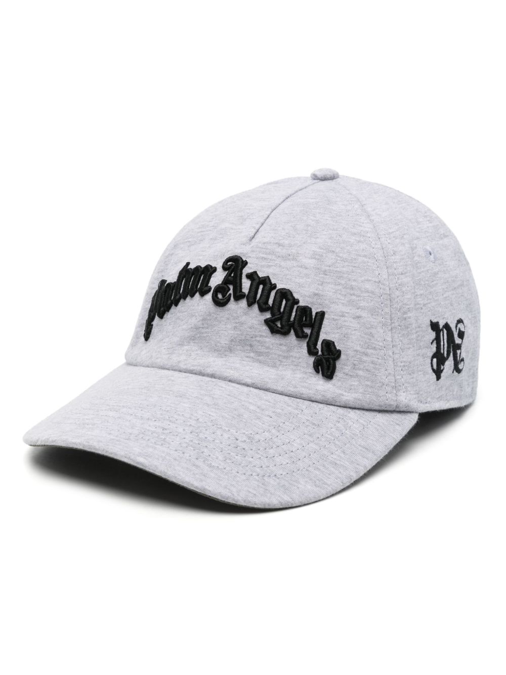 Palm Angels Curved Logo 棒球帽 - 灰色