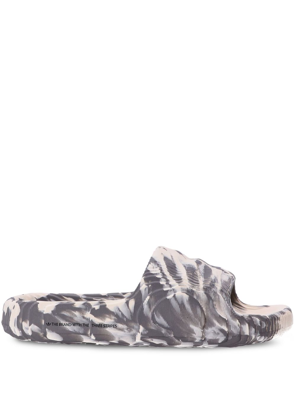 adidas Adilette 印花拖鞋 - 灰色