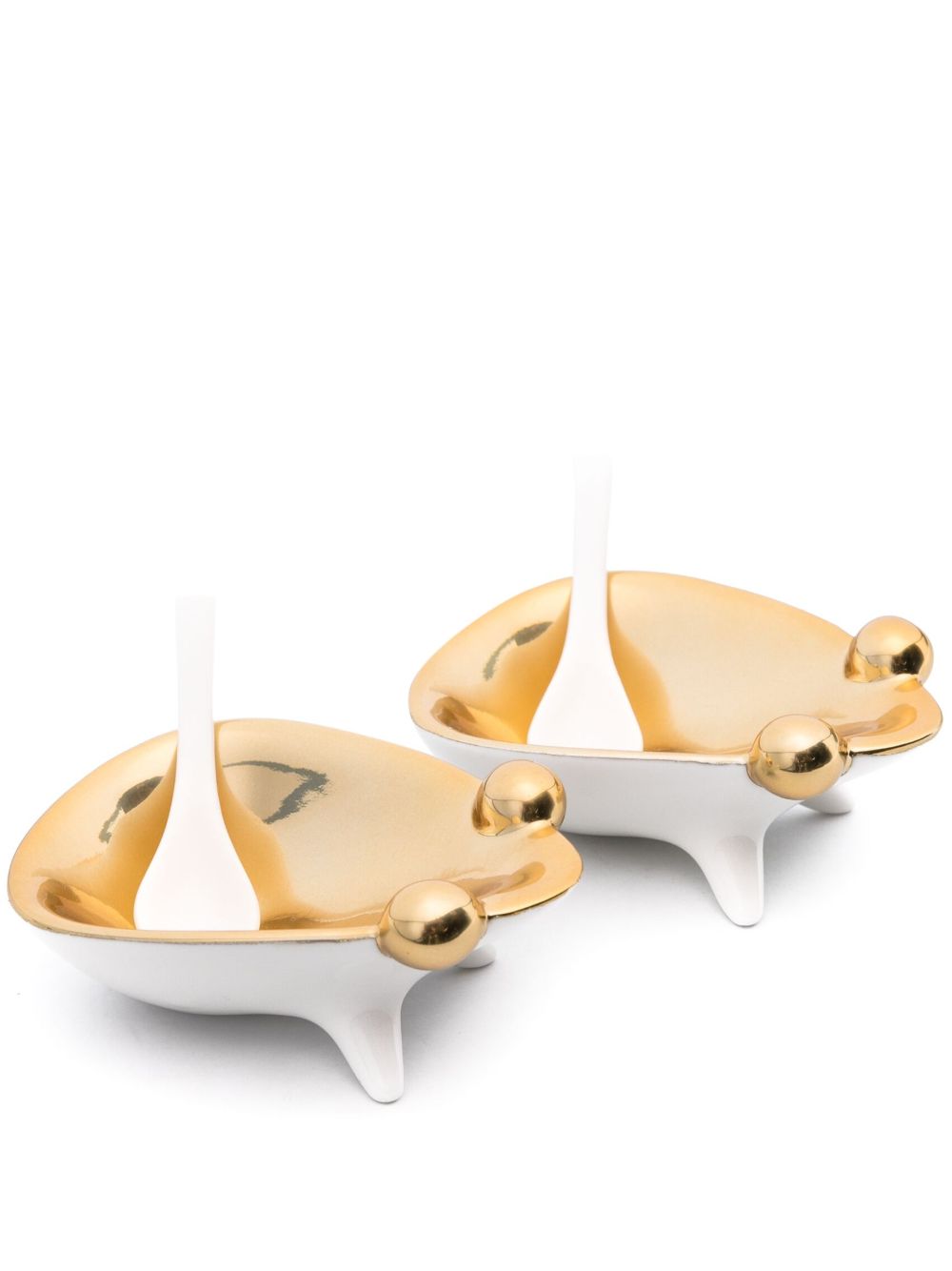 Jonathan Adler Frog 陶瓷盐罐与胡椒罐（两件装） - 白色
