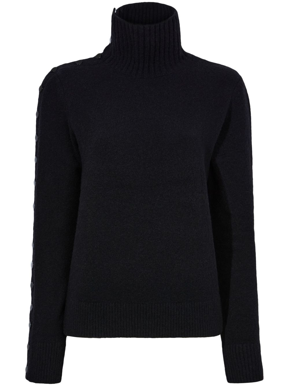 Proenza Schouler 高领摁扣毛衣 - 黑色