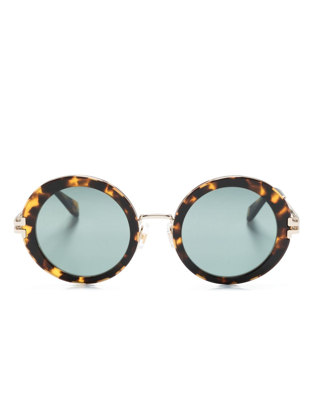 Marc Jacobs Eyewear 圆框太阳眼镜 - 褐色
