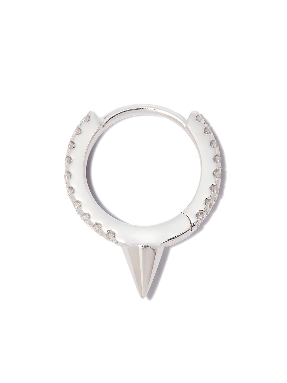 MARIA TASH Spike 18K白金钻石耳环 - 金色