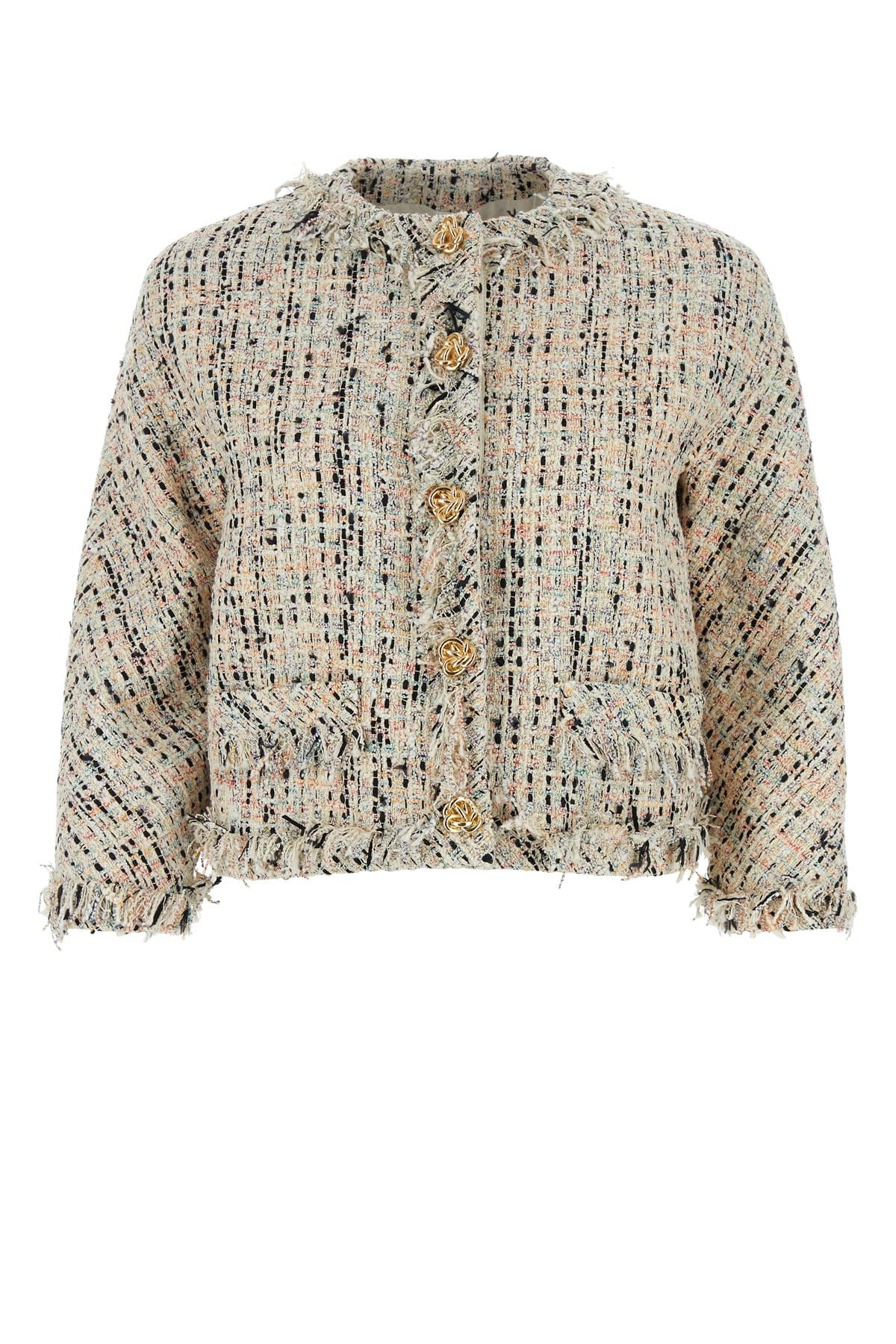 Alexander McQueen 多色粗花呢西装外套