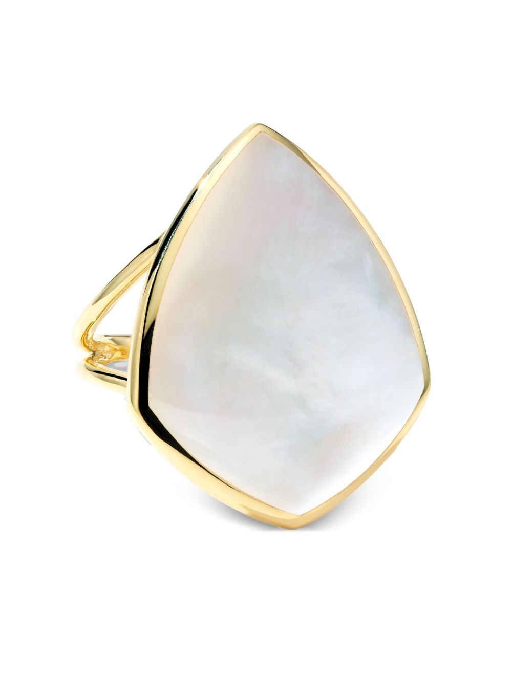IPPOLITA 18K黄金 Polished Rock Candy 珍珠母戒指 - 金色