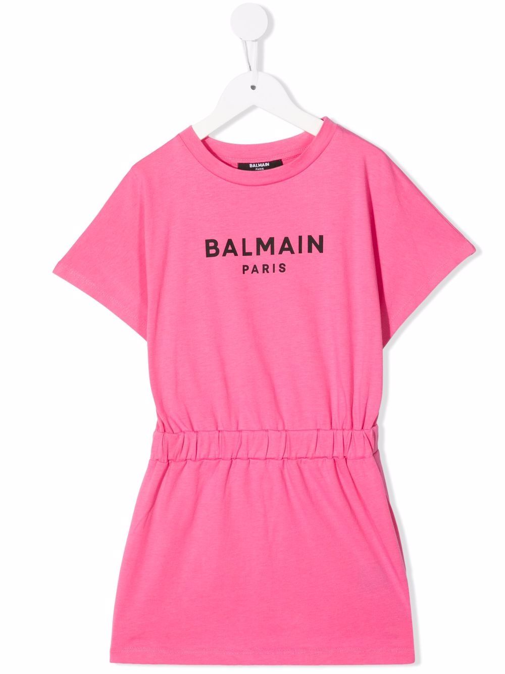 Balmain Kids 巴尔曼 logo印花连衣裙 - 粉色