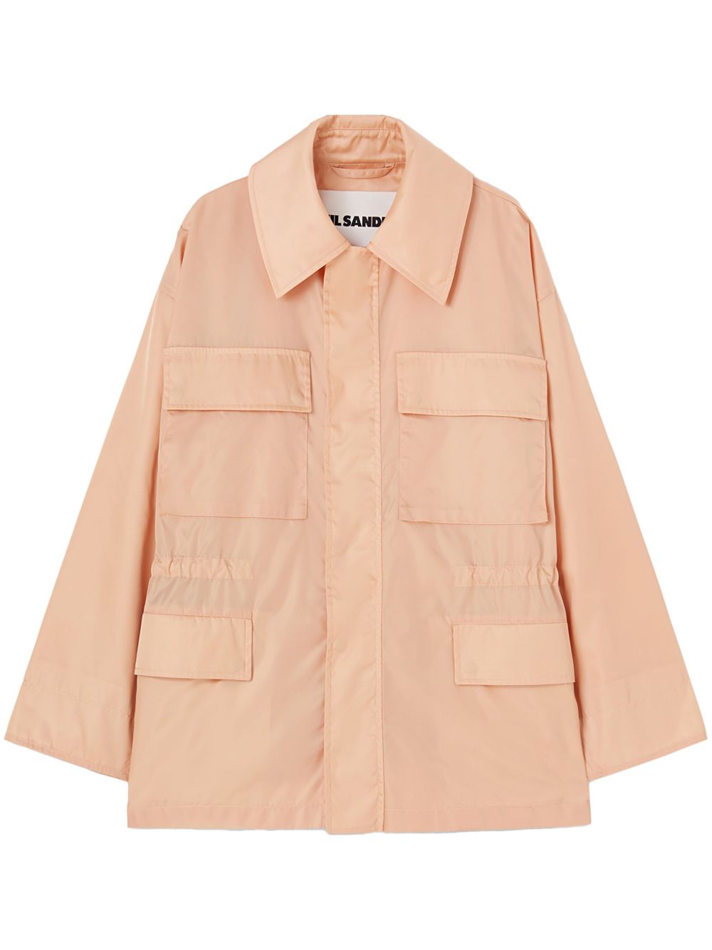 Jil Sander 隐藏式开合夹克 - 粉色