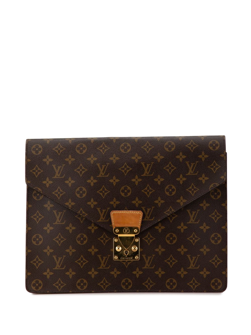 Louis Vuitton Pre-Owned Monogram Porte-Documents Senateur 公文包（1990年典藏款） - 褐色