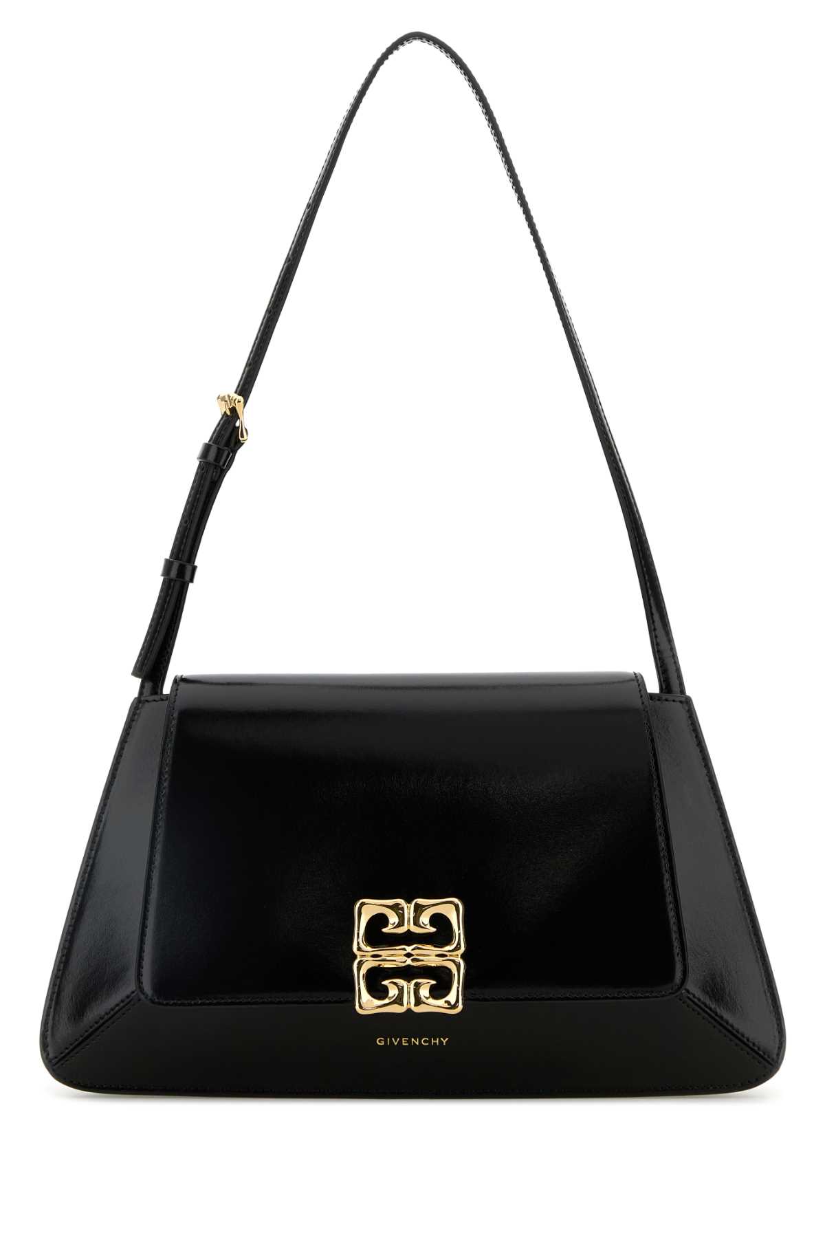 Givenchy Black Leather 4g Liquid Shoulder Bag