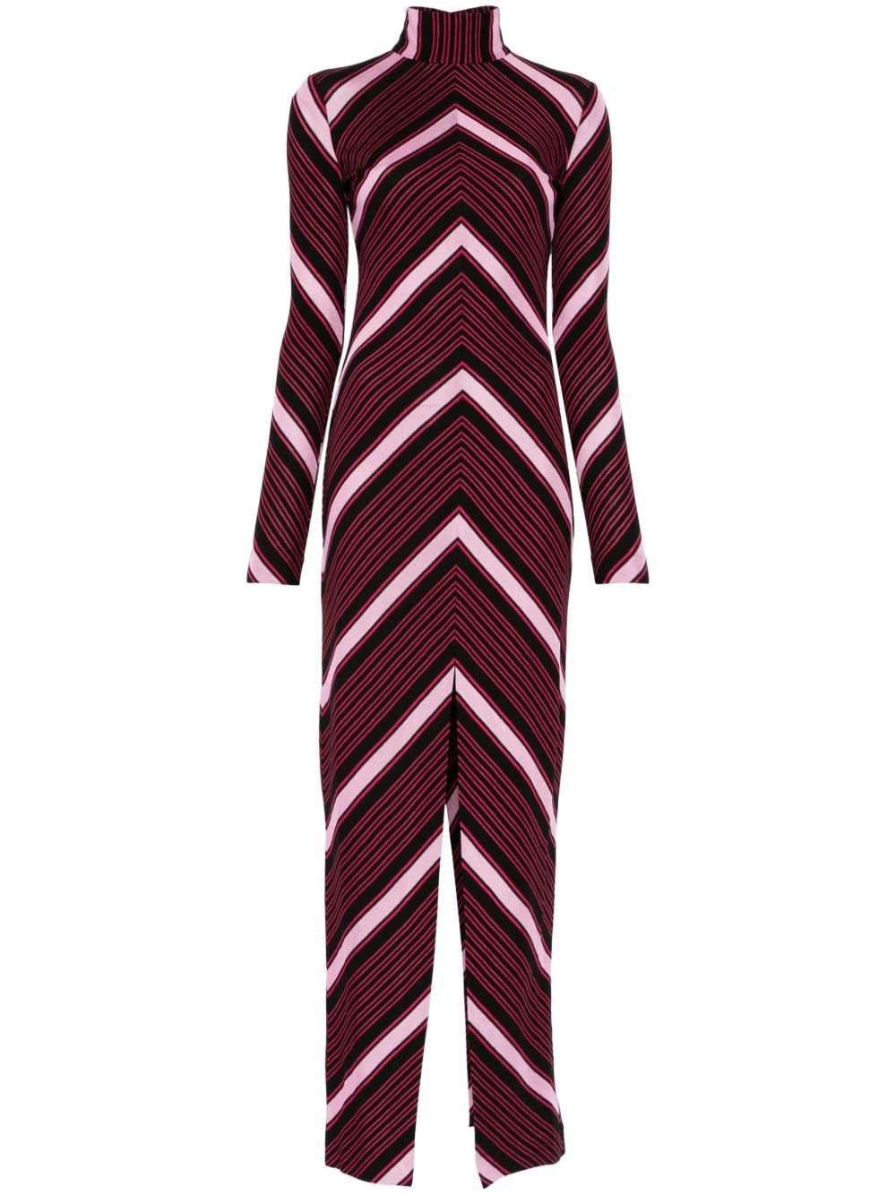 Missoni 人字纹图案连体长裤 - 黑色