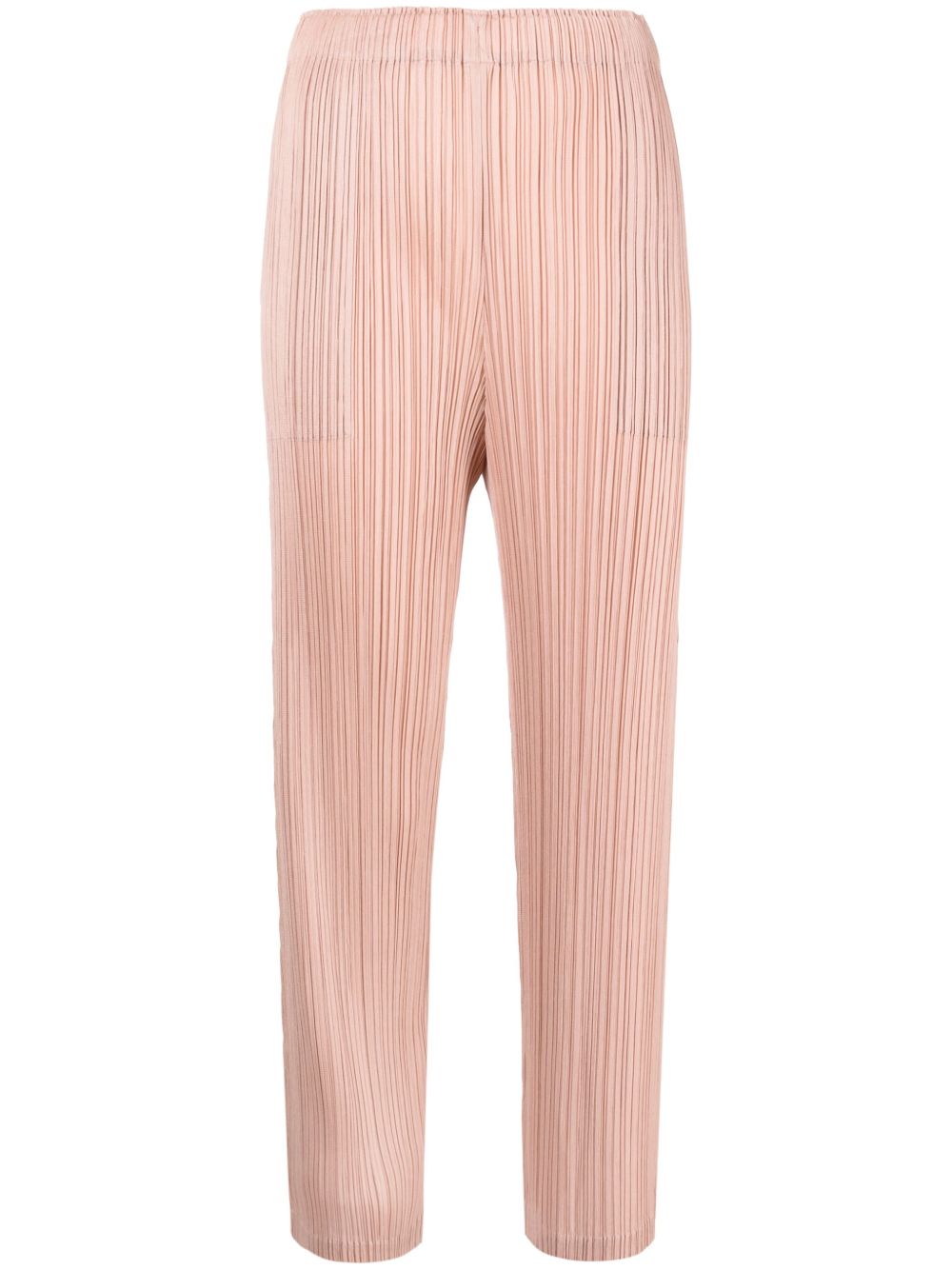 Pleats Please Issey Miyake Monthly Colours October 百褶长裤 - 褐色