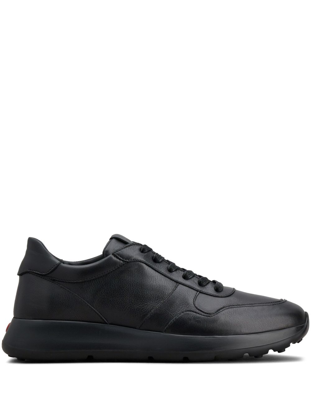 Tod's 拼接皮质运动鞋 - 黑色