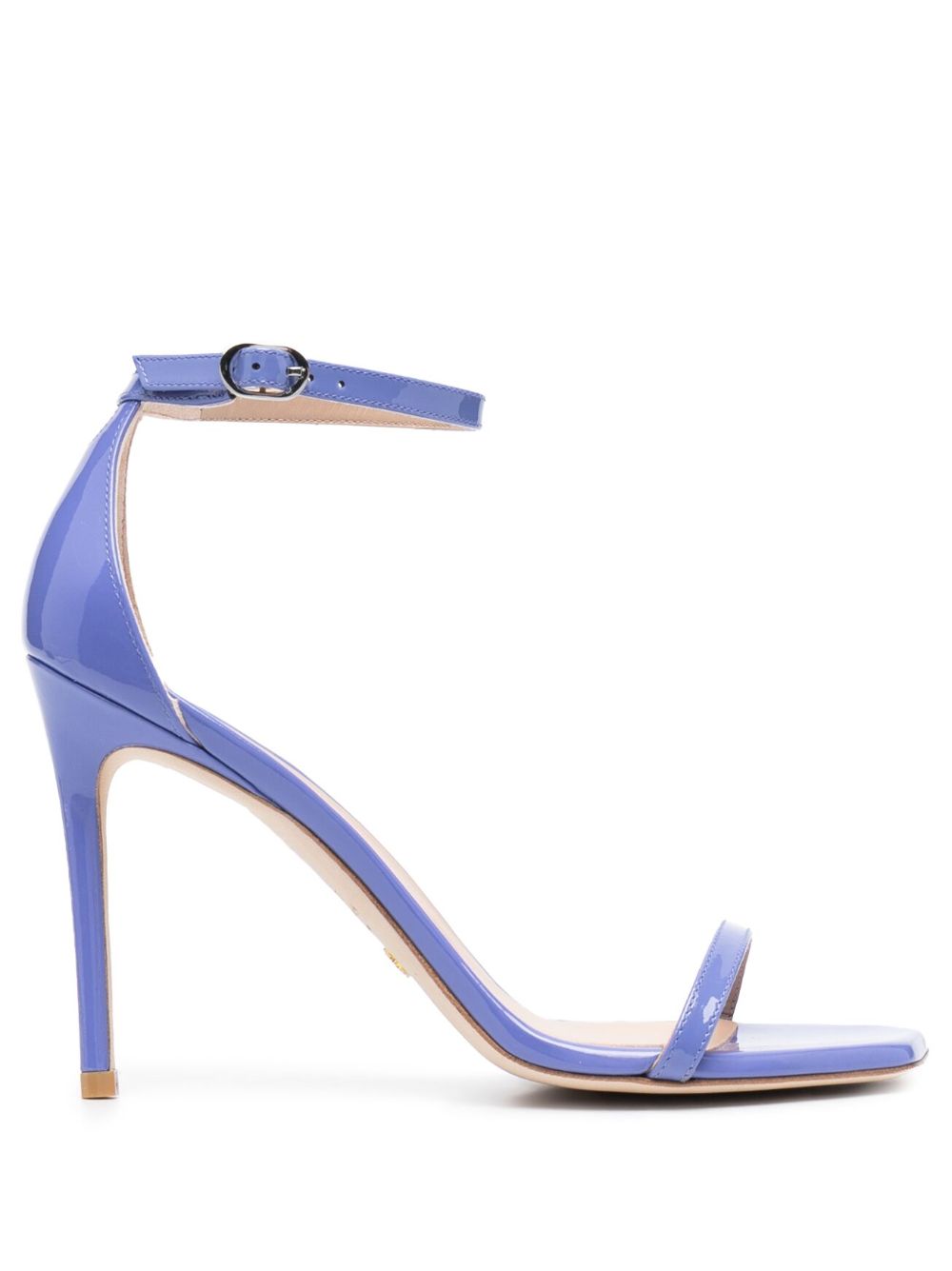 Stuart Weitzman 漆皮高跟凉鞋 - 紫色
