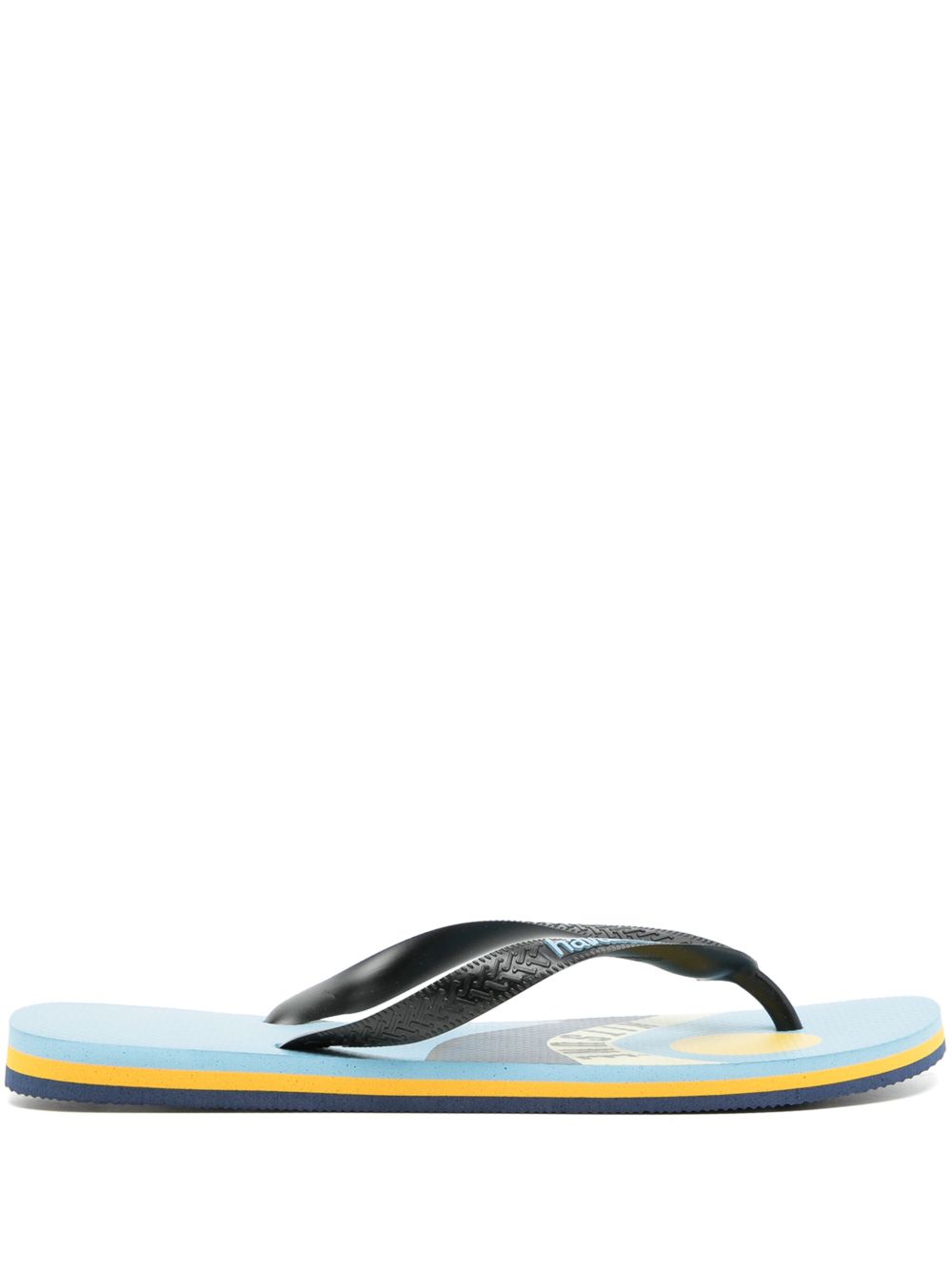 Maison Kitsuné x Havaianas logo压纹人字拖 - 蓝色