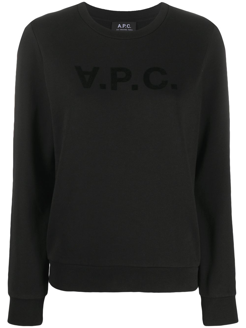 A.P.C. logo印花T恤 - 黑色