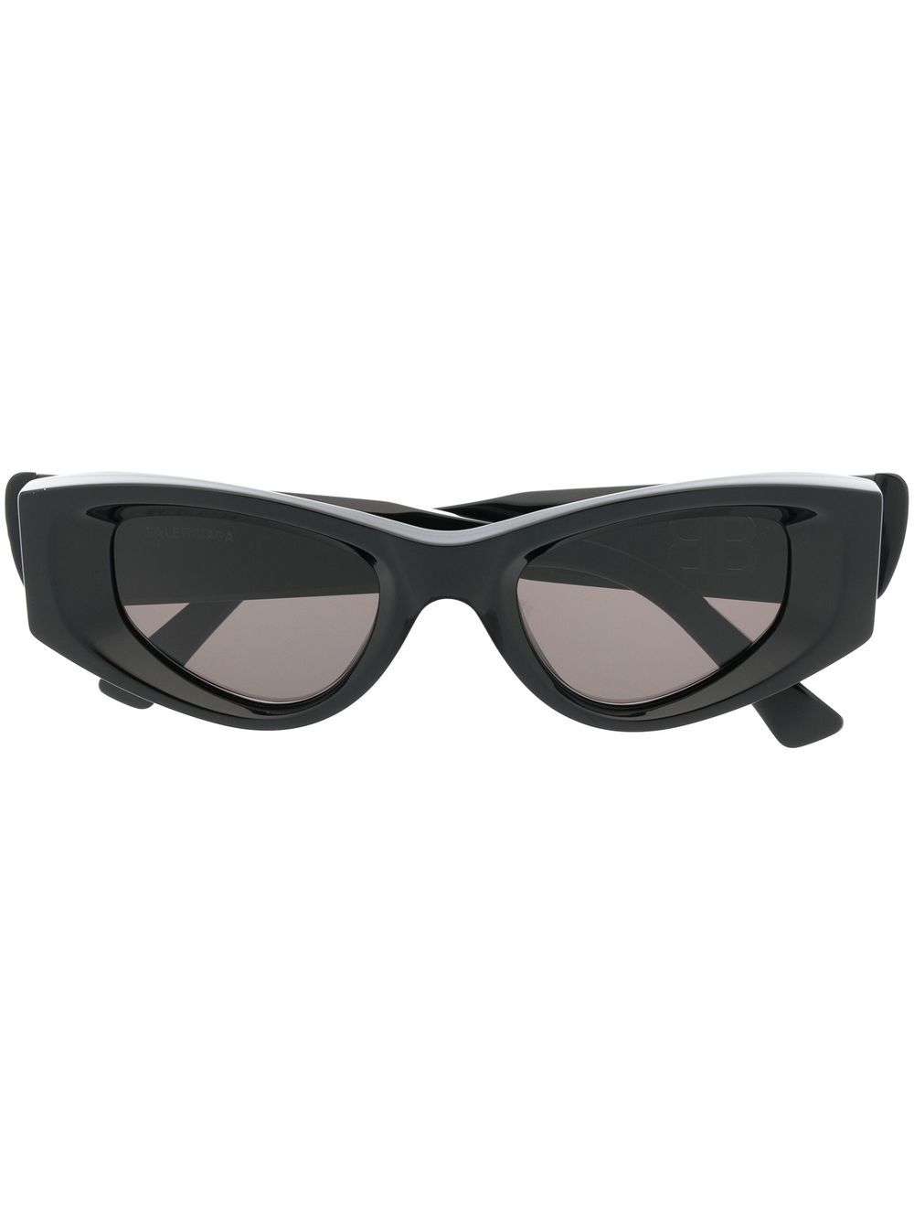 Balenciaga Eyewear 猫眼框太阳眼镜 - 黑色