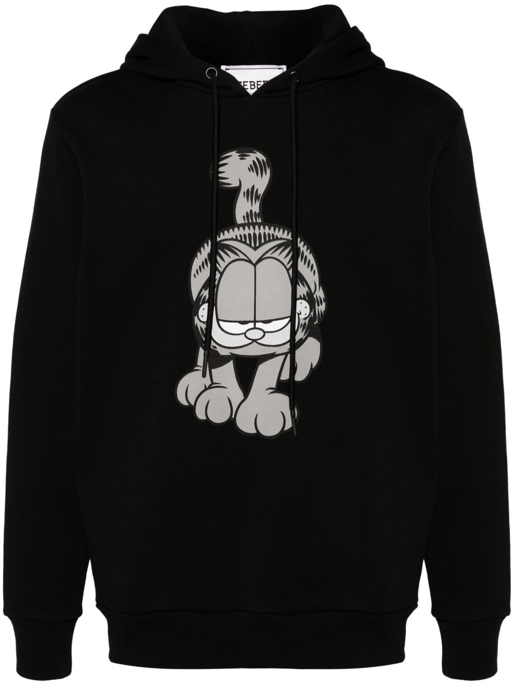 Iceberg x Garfield 图案印花连帽衫 - 黑色