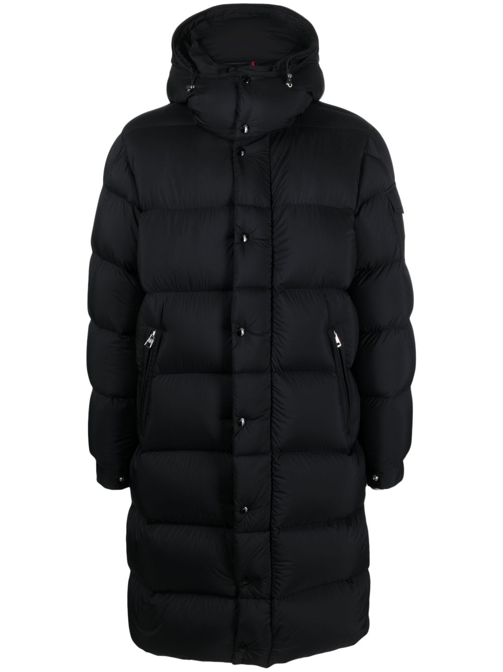 Moncler 标贴填充外套 - 黑色