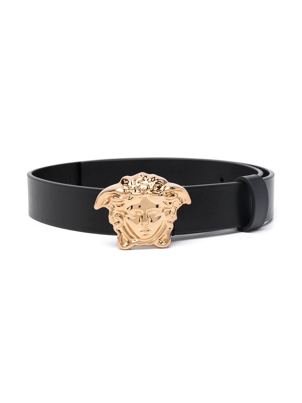 Versace Kids Medusa 标牌腰带 - 黑色