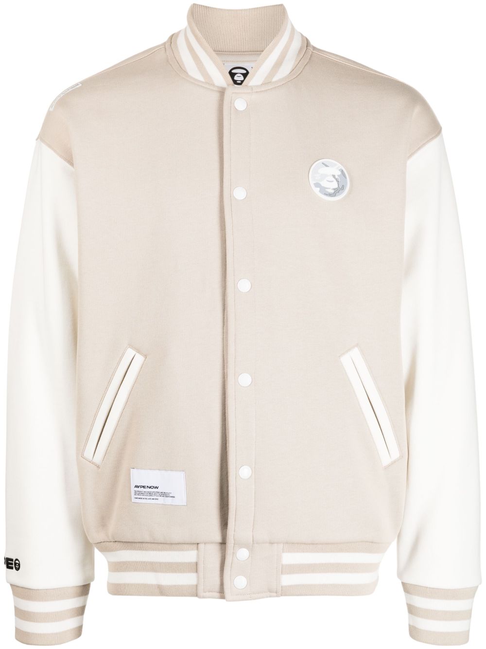 AAPE BY *A BATHING APE® Varsity 标贴飞行员夹克 - 中性色
