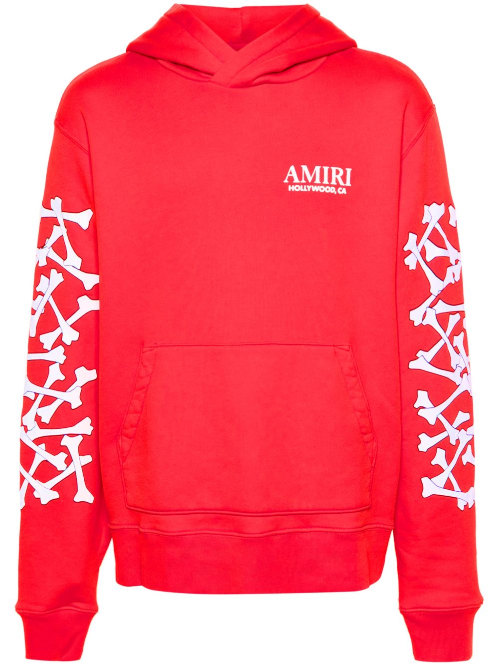 AMIRI Bones Stacked 莱赛尔纤维连帽衫 - 红色