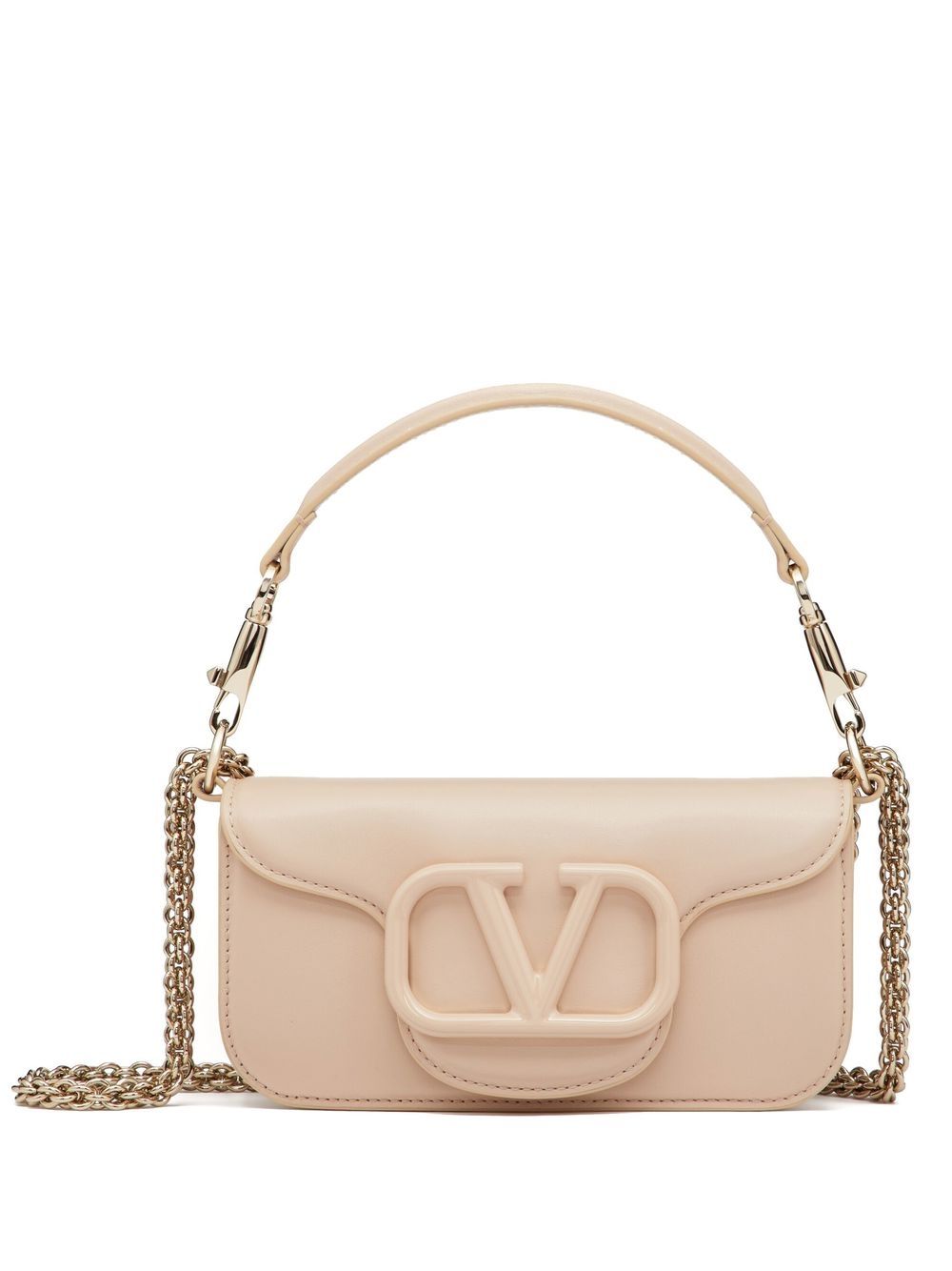 Valentino Garavani logo标牌单肩包 - 中性色