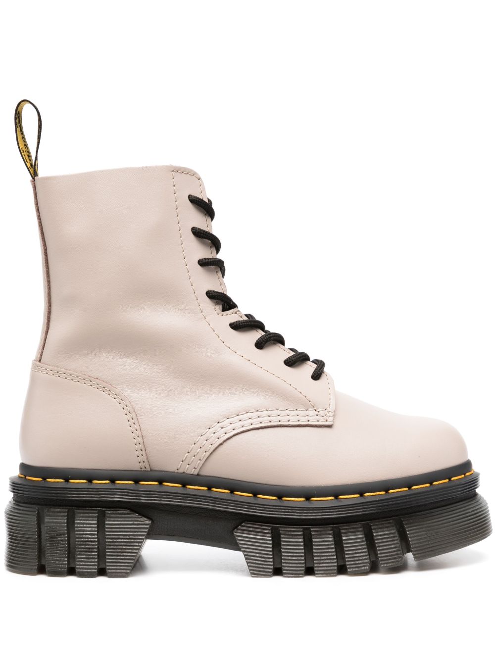 Dr. Martens Audrick 8-Eye Lux 皮质及踝靴 - 中性色