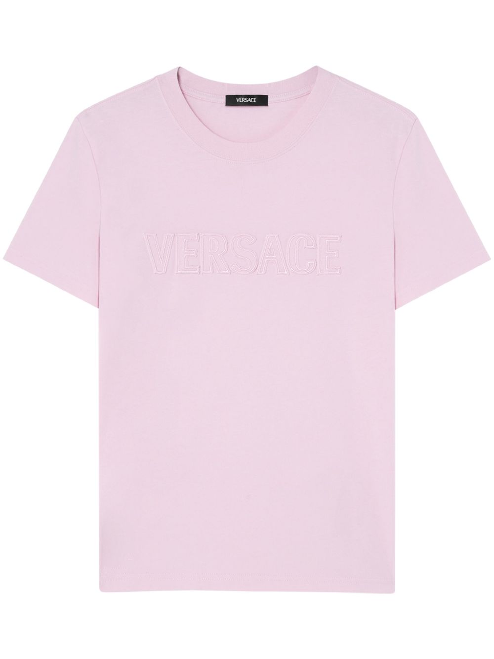 Versace logo贴花T恤 - 粉色