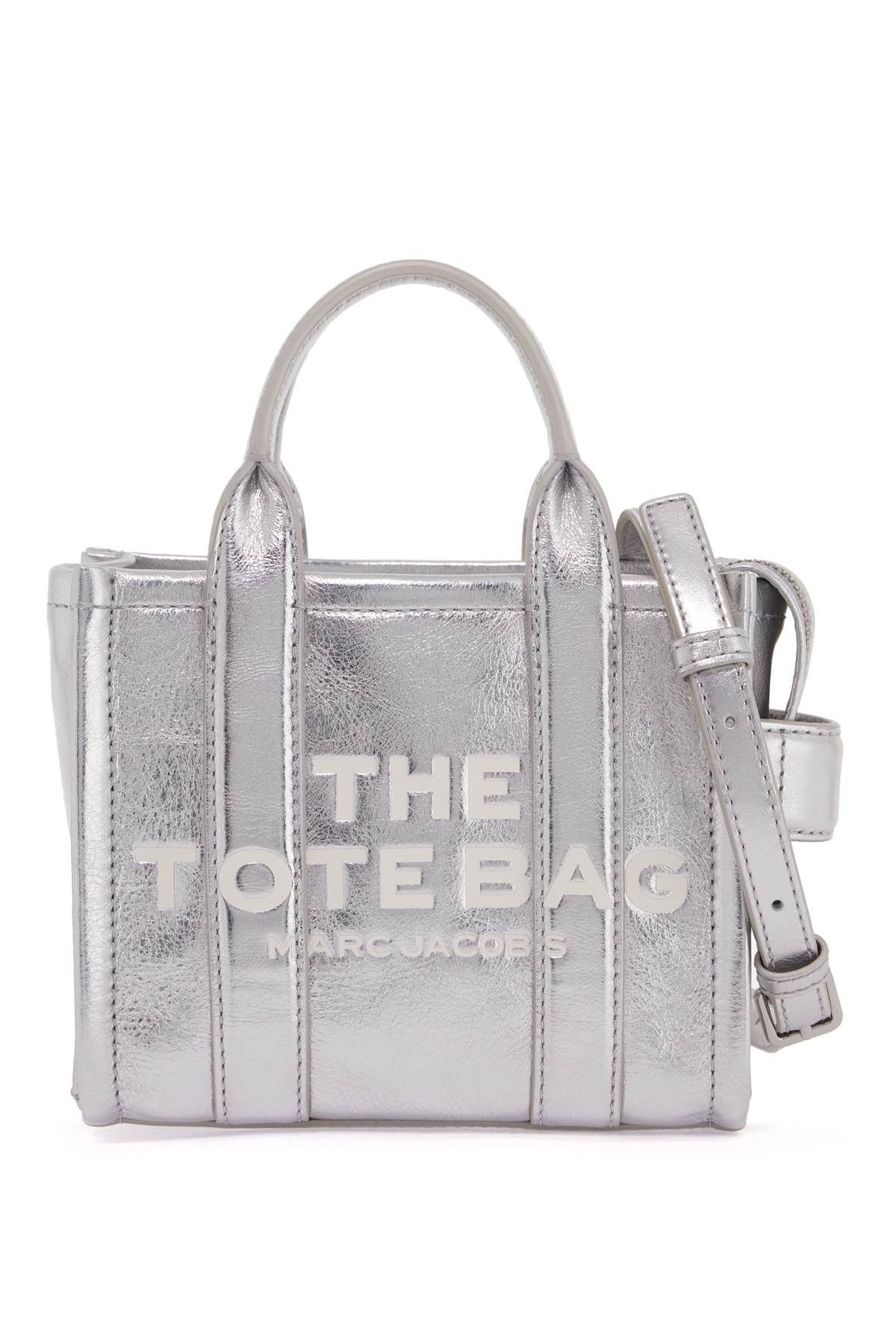 Marc Jacobs The Metallic Leather Crossbody Tote Bag