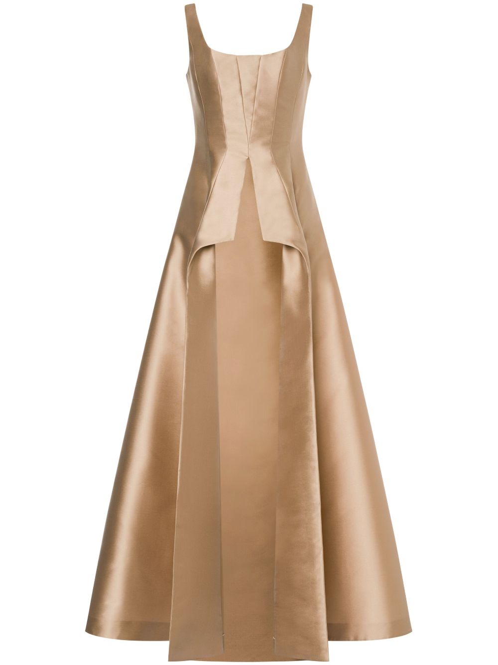 Alberta Ferretti 无袖伞形礼服 - 中性色