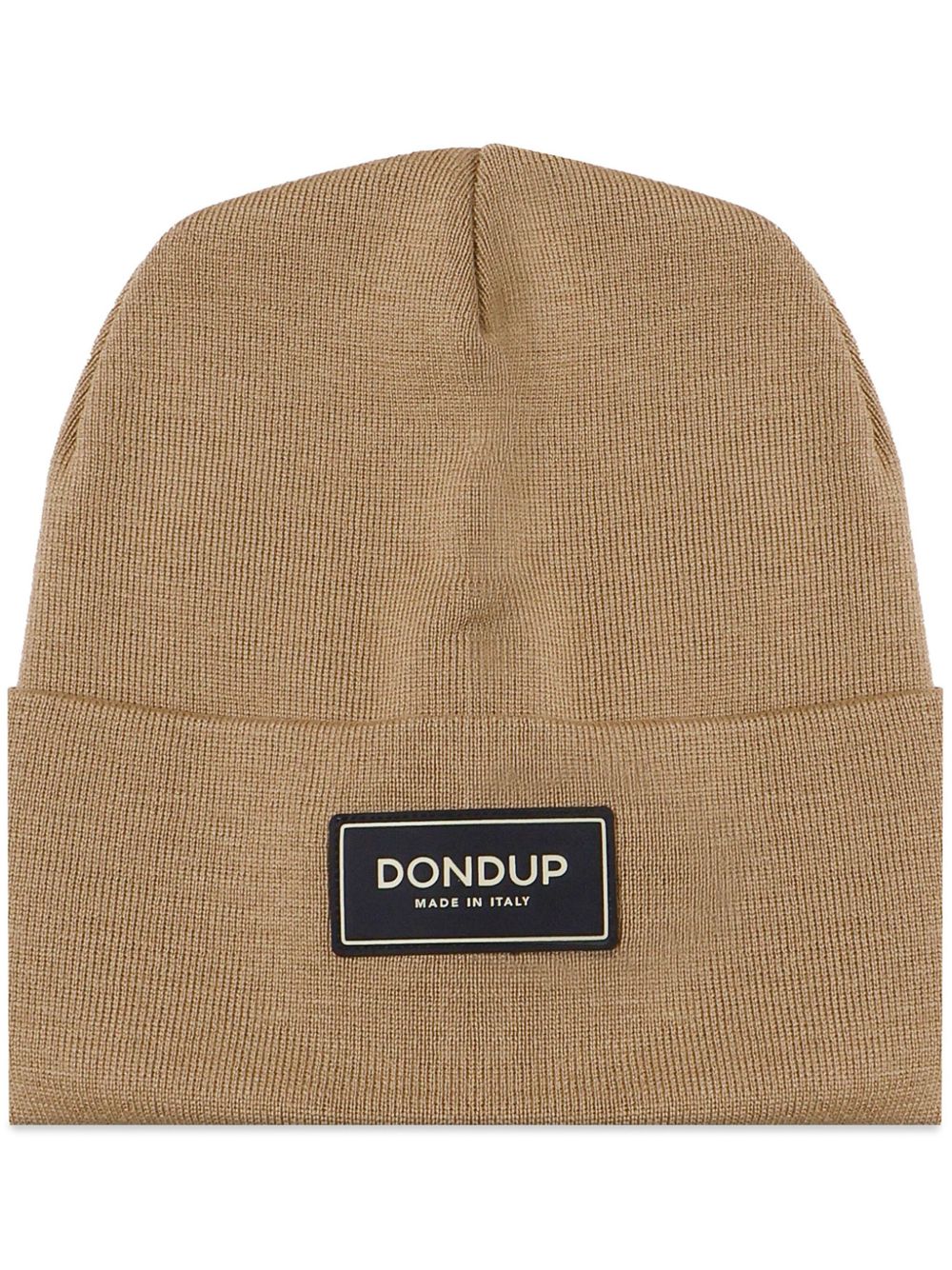 DONDUP 标贴针织套头帽 - 褐色