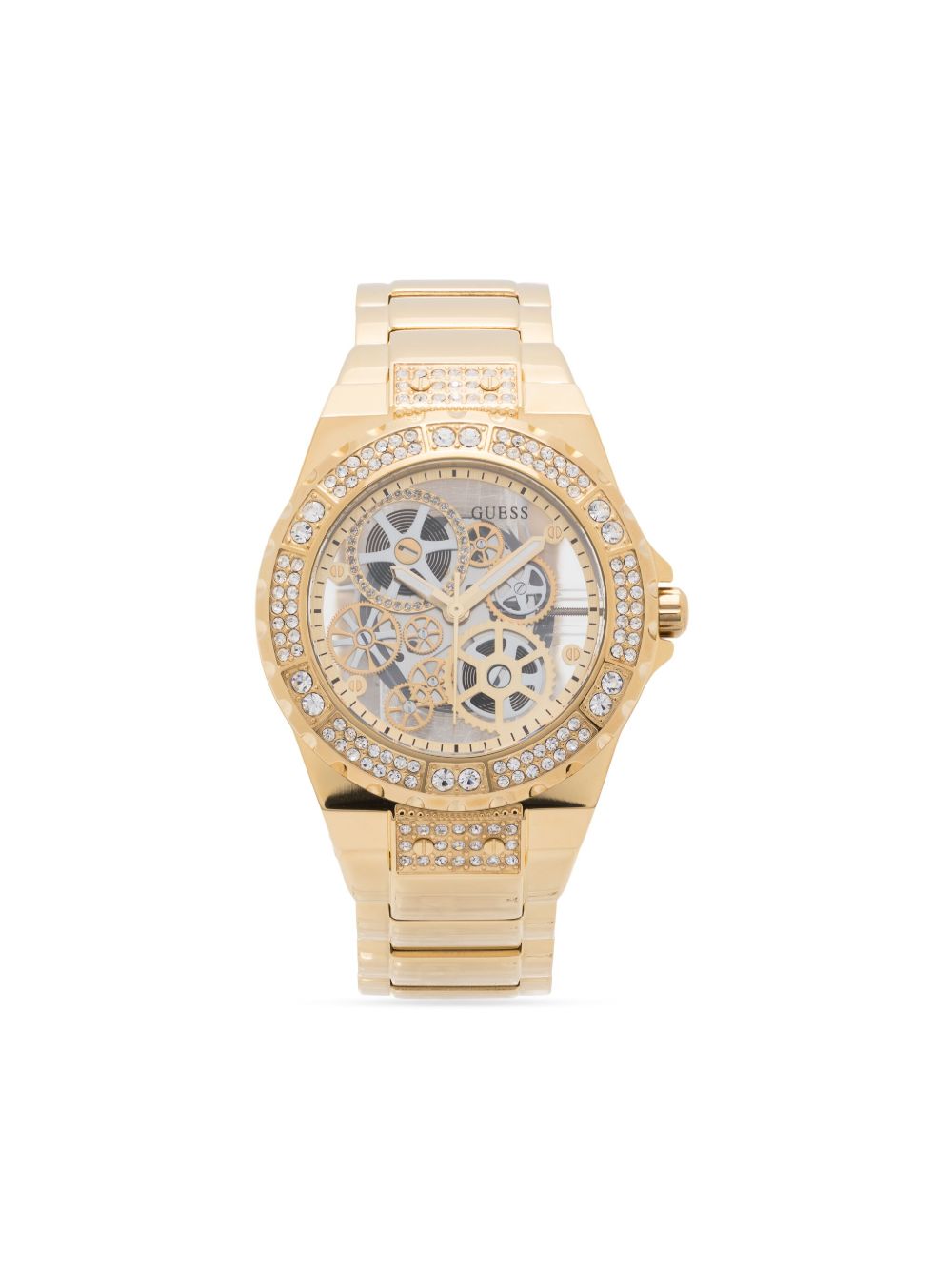 GUESS USA Reveal 42毫米石英腕表 - 金色