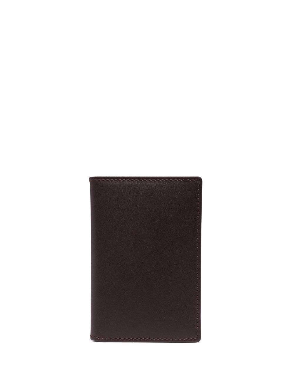 Comme Des Garçons Wallet 平滑质地对折钱包 - 褐色