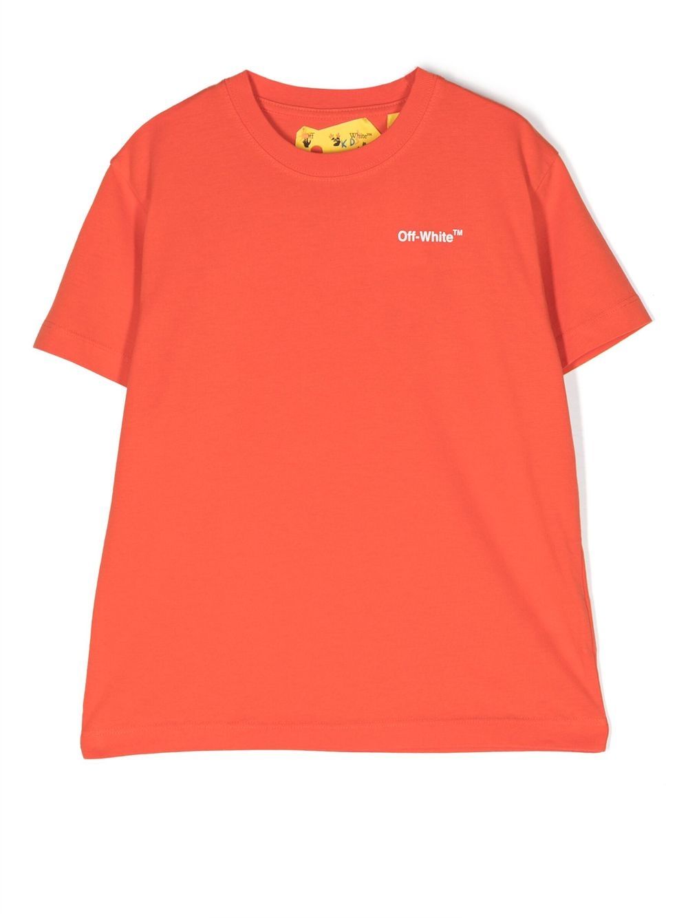 Off-White Kids logo印花细节T恤 - 红色