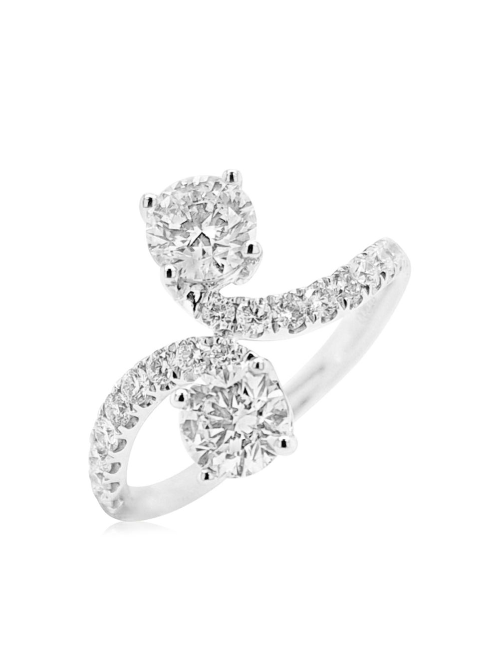 HYT Jewelry 铂金钻石戒指 - 银色