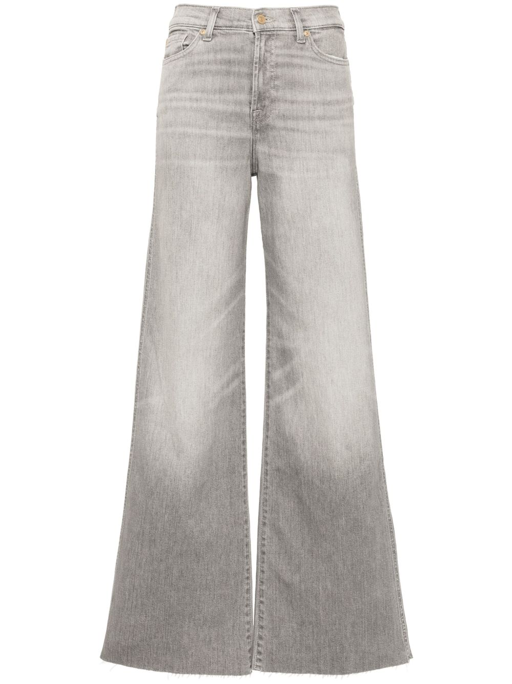 7 For All Mankind Lotta Luxe Vintage Dust 中腰喇叭牛仔裤 - 灰色