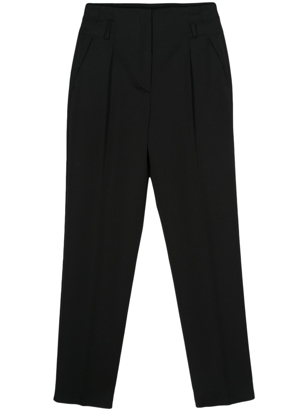 Max Mara Celtico 褶饰细节长裤 - 黑色